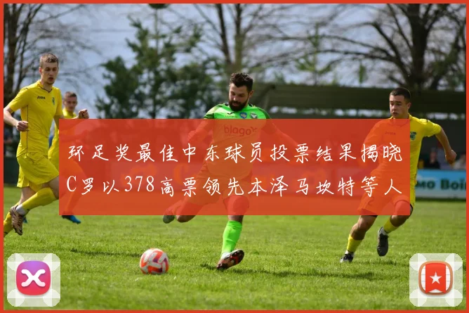 环足奖最佳中东球员投票结果揭晓C罗以378高票领先本泽马坎特等人